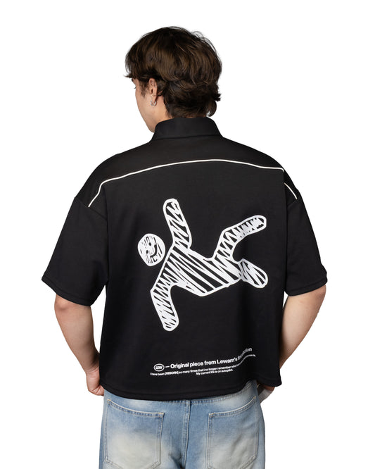 Reborn Zip Shirt - Black